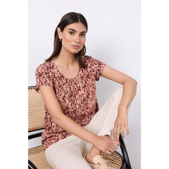 NWT SOYA CONCEPT MINEA 1 Berry Blend Shirt - Picture 2 of 6